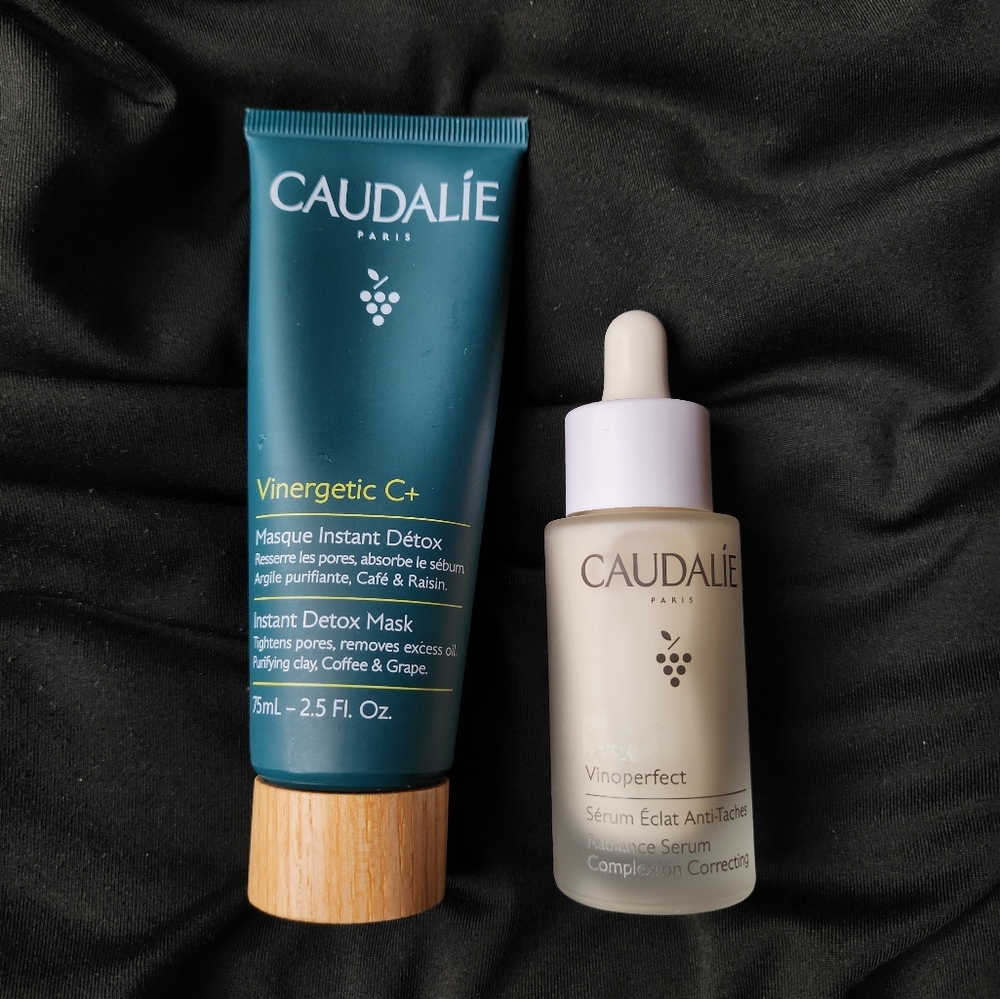 Bundle Of 2 Caudalie Products: Vinoperfect Serum & Instant Detox Mask